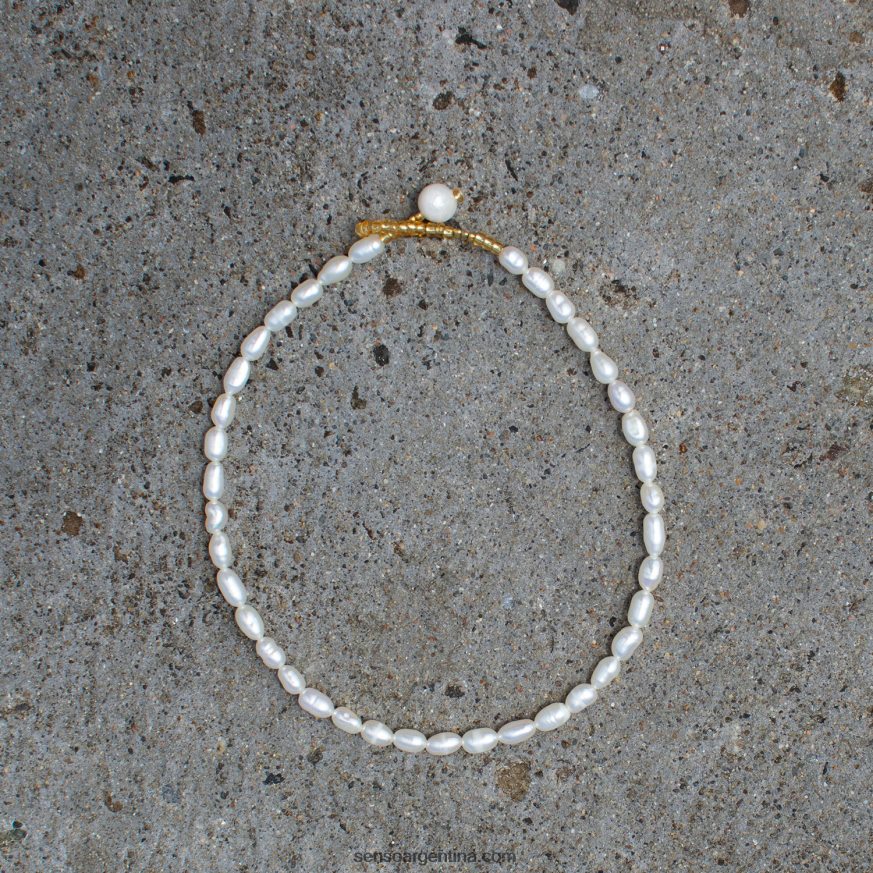 joyería perla tobillera blanca Senso 20NJBL586