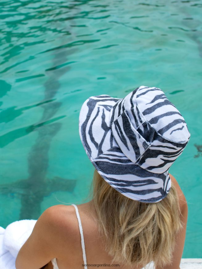 sombreros de rizo gorro de pescador cebra Senso 20NJBL599